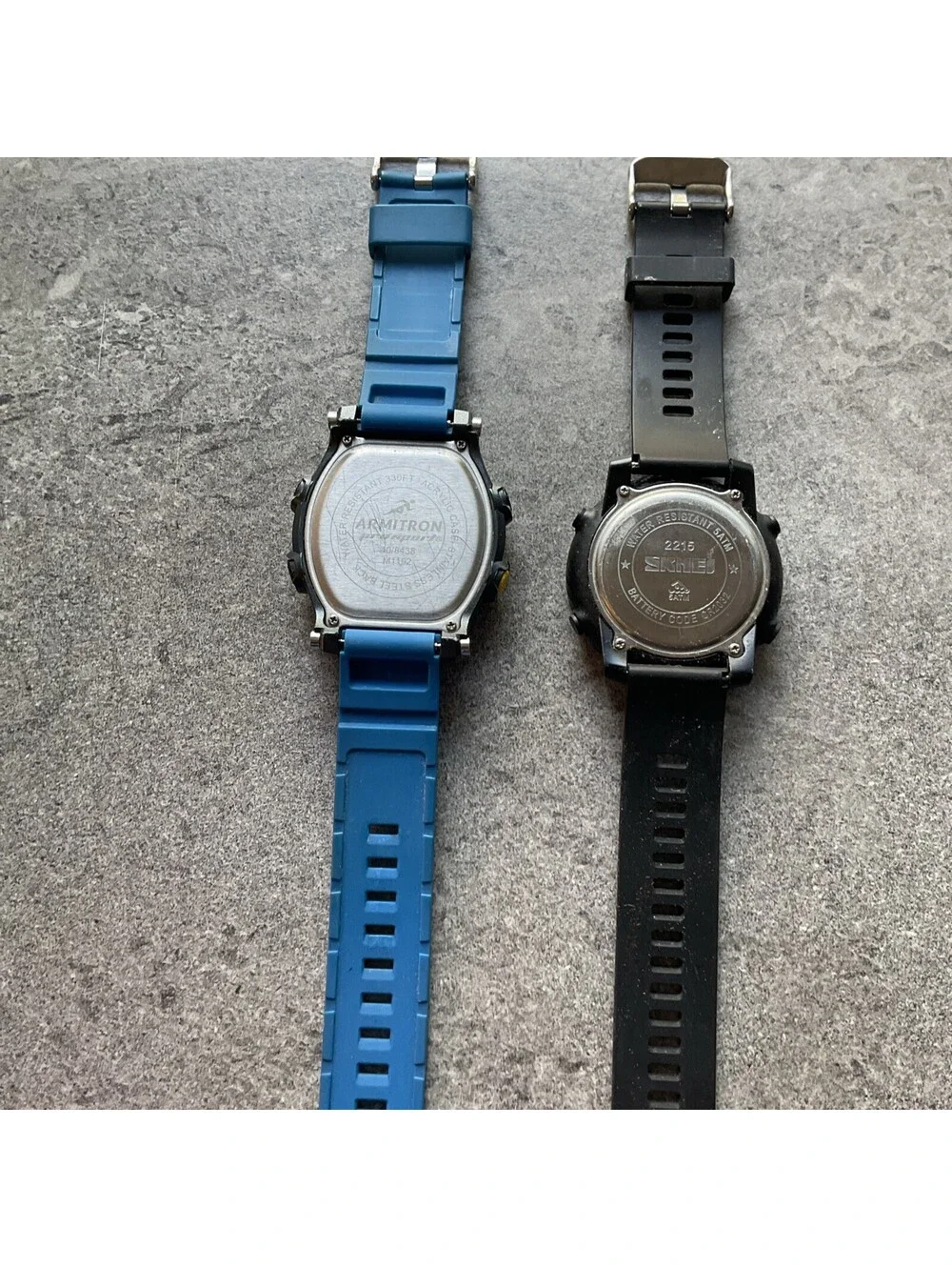 Pair Of Armitron And Skmei Mens Digital Watch Both Watches Run Great A10